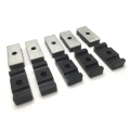 Black Resistance high temperature resistant cable sealing grommet rubber grommet with metal fittings for wire management